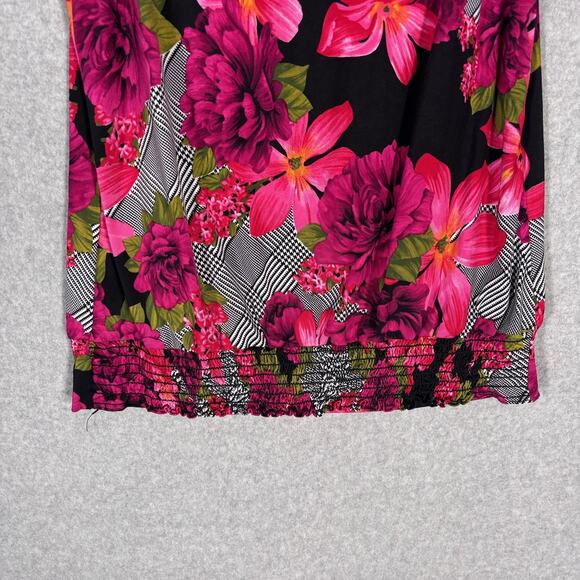 VTG 90s Cache Tank Top Medium Floral Chain Neck Maximalist Abstract Mob Y2K - Picture 9 of 12